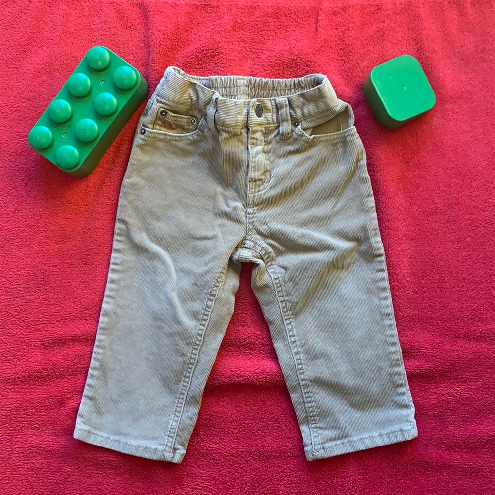 EUC Ralph Lauren khaki corduroy pants size 18mos